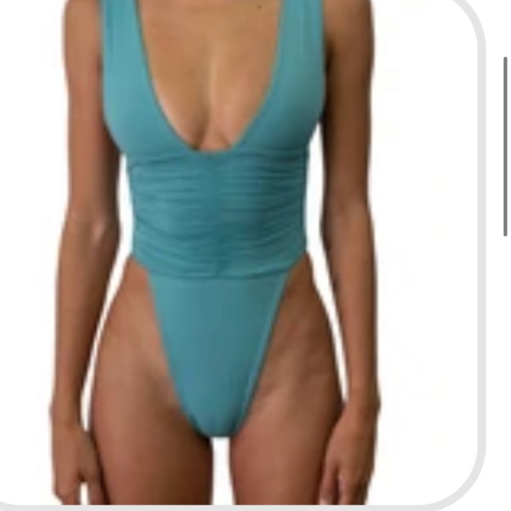 Riot swim echo one piece in aqua